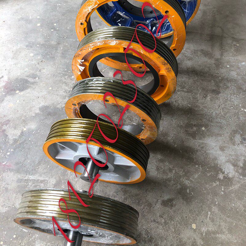 永大电梯曳引轮永大日立导向轮 轿顶轮 对重返绳轮 尼龙轮 涨紧轮
