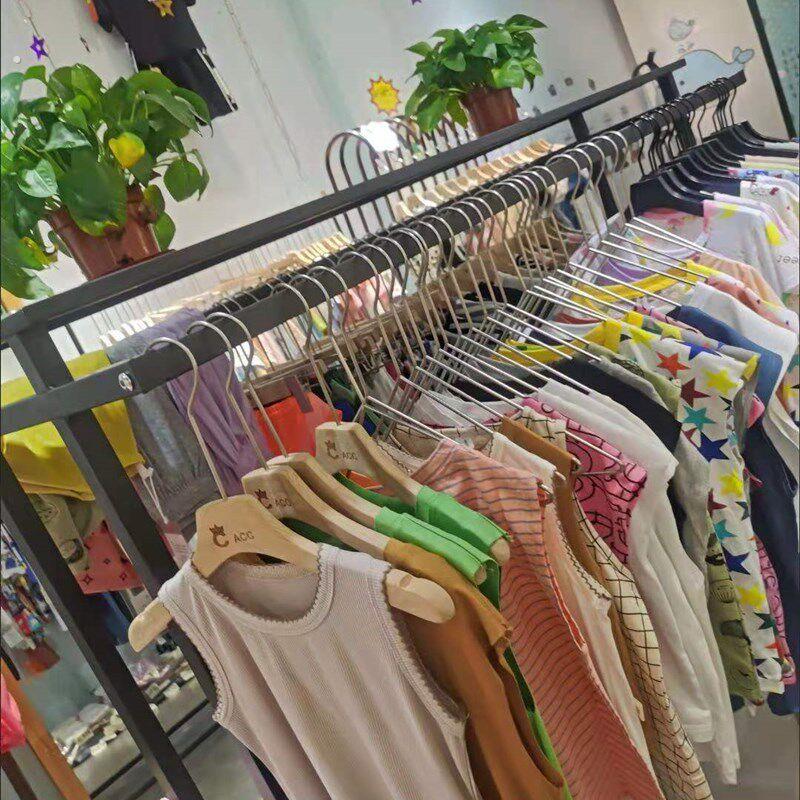 服装店展示架落地式方管铁艺中岛侧挂陈列衣架欧式婚纱礼服展示架
