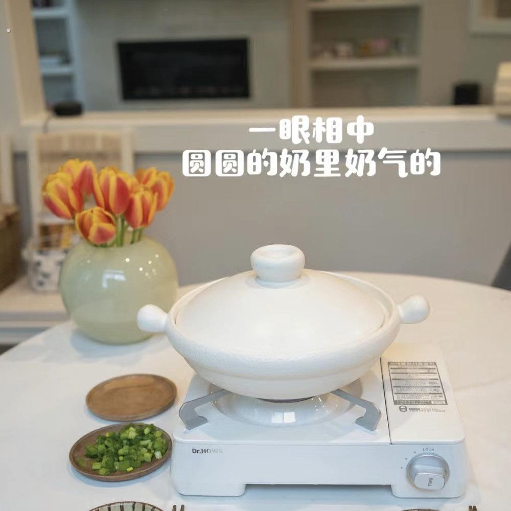 双耳砂锅日式嘟嘟煲家用砂锅嘟嘟锅耐热陶土砂锅浅锅煲仔锅炖锅