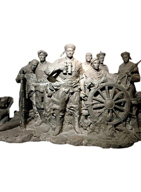 定制户外广场大型铜雕像园林景观甲午战争塑像制作城市艺术品雕塑