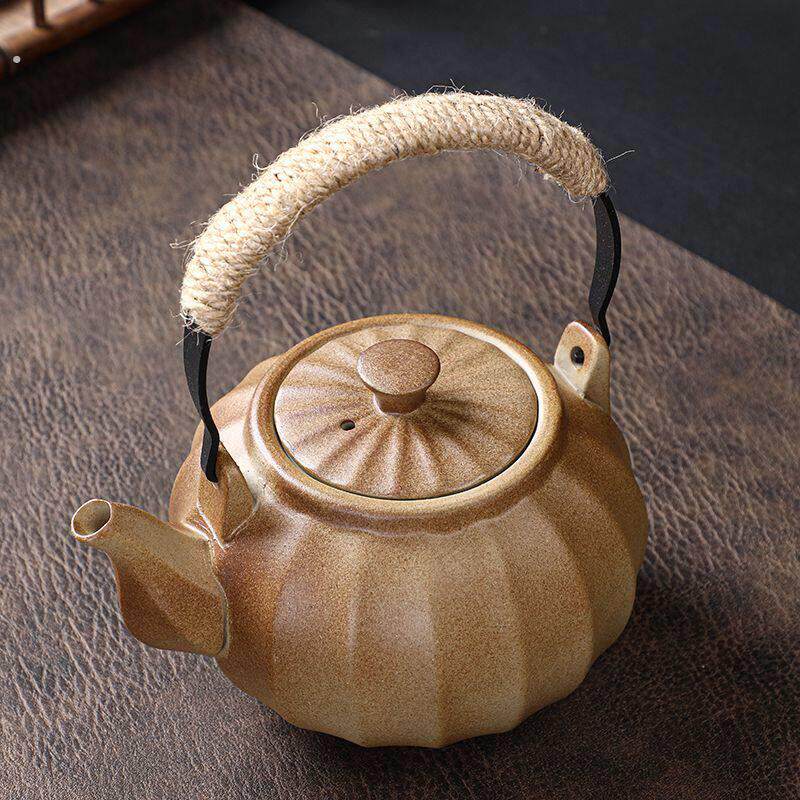 茶具粗陶套装围炉南瓜煮茶提梁陶瓷一整套户外功夫家用简约茶壶