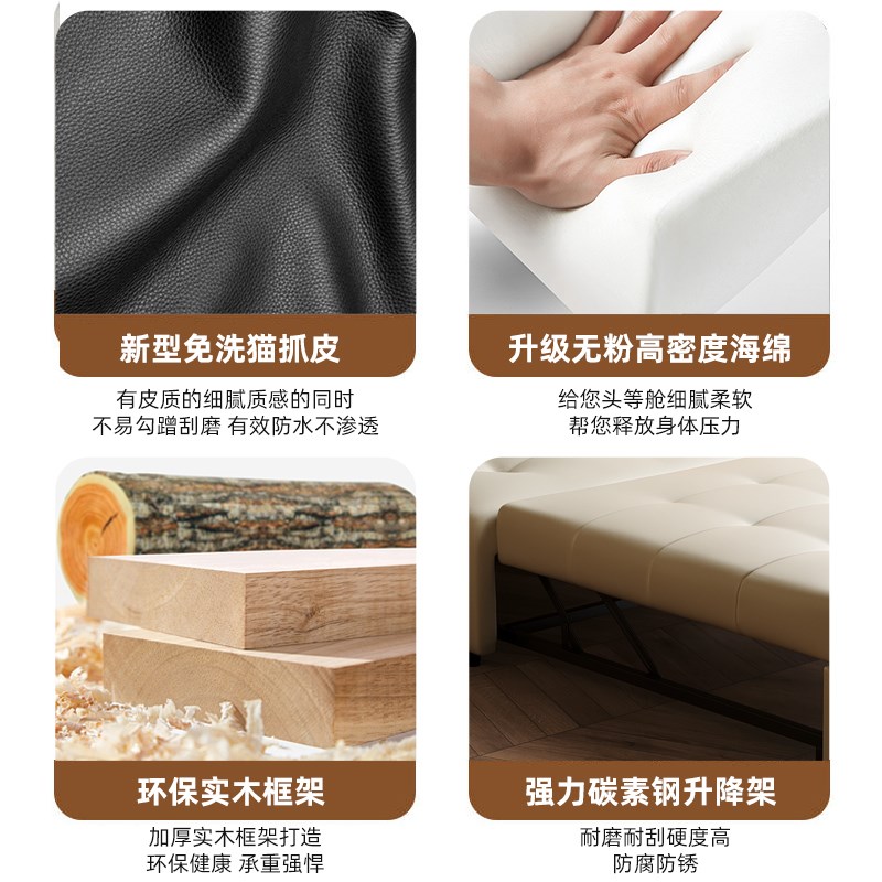沙发床可折叠两用泡芙沙发伸缩小户型客厅书房多功能舒适久坐沙发