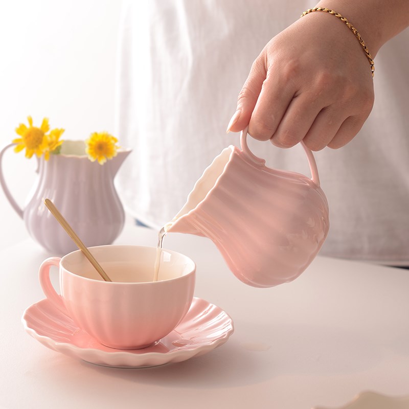 陶瓷小奶壶奶罐奶缸奶杯可微波炉咖啡引流壶奶盅公道杯分茶器茶海