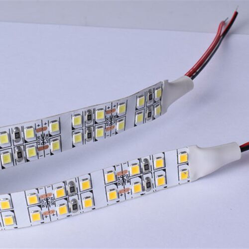 12V2835裸板双排5050灯带每米240灯超亮款24V低压套管防水灯带