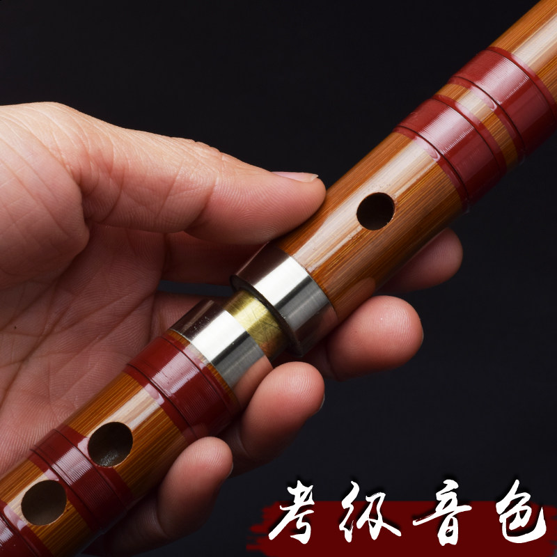 笛子竹笛苦竹二节横笛专业演奏C高档D萧笛E成人F初学G调民族乐器