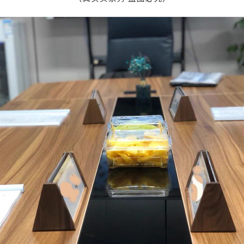 会议牌立牌透明桌牌实木摆台评委名字牌席卡介绍台卡领导座位台牌