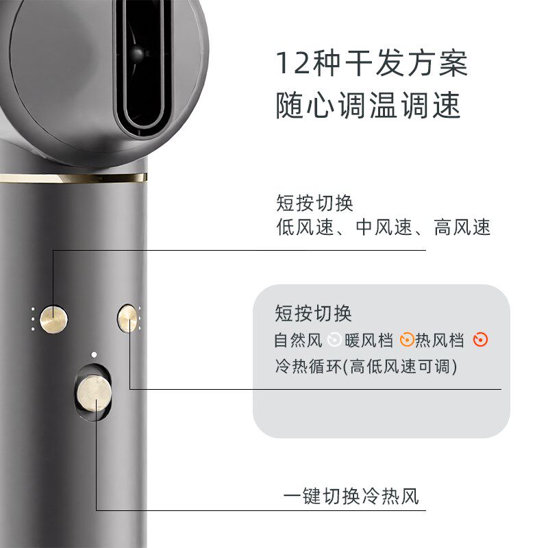 顶惠6合1多功能卷发棒全自动美发电卷棒吹风机直发梳卷直两用礼盒