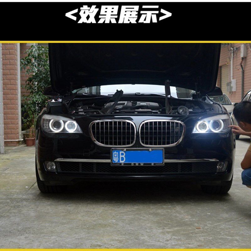 宝马7系LED天使眼灯泡730i740i750i760iF02F01E66改装日行灯白光