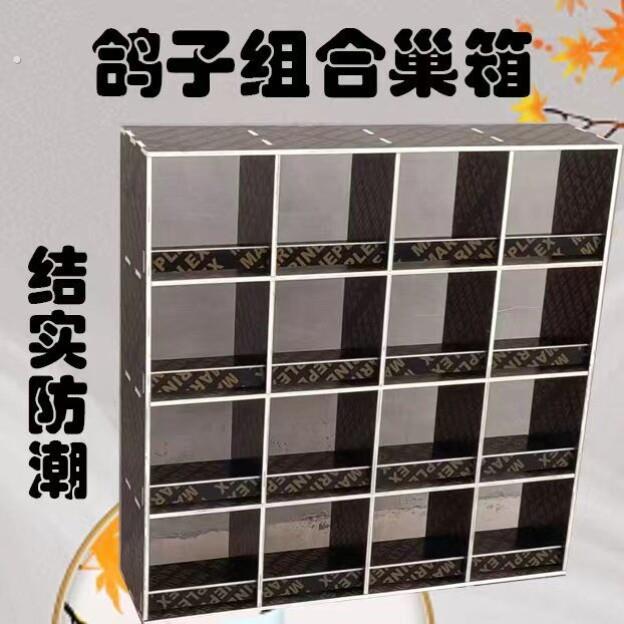 农村鸽舍拼装鸽子巢箱信鸽木制组合繁殖窝赛鸽养殖配对笼家用鸽具
