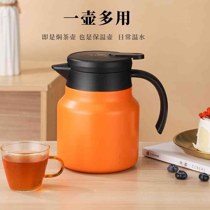 304不锈钢焖茶壶家用闷茶杯1升保温水壶商用焖泡壶茶水分离泡茶壶