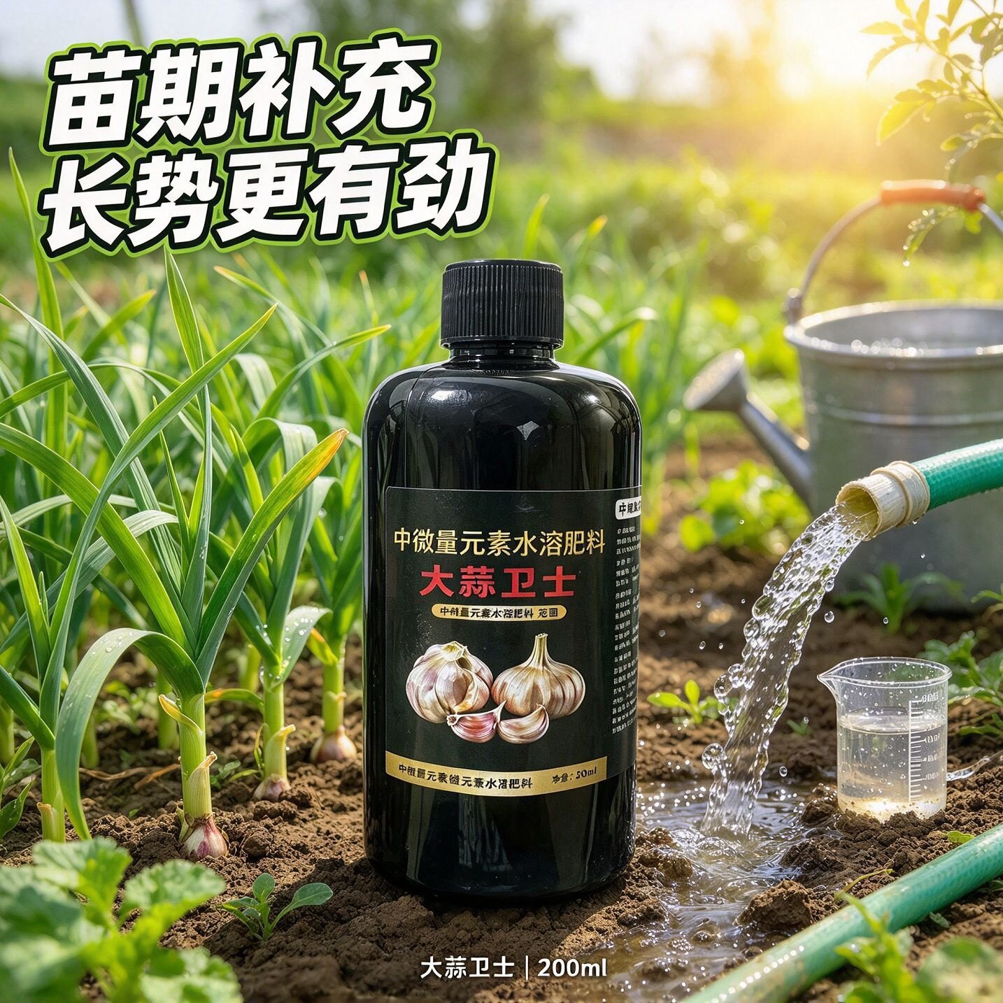 大蒜卫士中微量元素水溶肥料大蒜种植壮苗促长蒜头膨大剂蔬菜营养