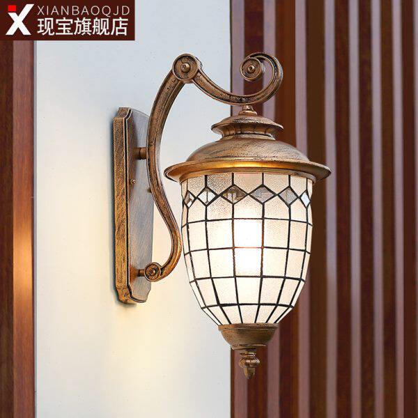 别墅壁灯大门口户外防水欧式仿古阳台柱子花园走廊室外庭院外墙灯