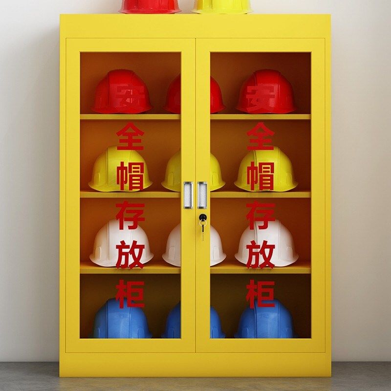安全帽存放柜子全套工地头盔放置柜安全头帽存放架电工帽子摆放柜