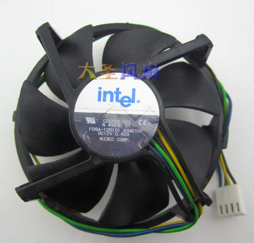 Intel英特尔 F09A 12V 0.42A CPU风扇C25704-002 NIDEC CORP生产