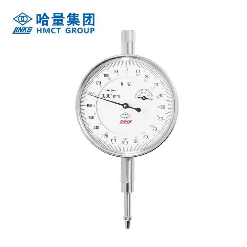 正品哈量千分表0-1mm 钻石防震8级不锈钢量具宝石轴承0.001高精度