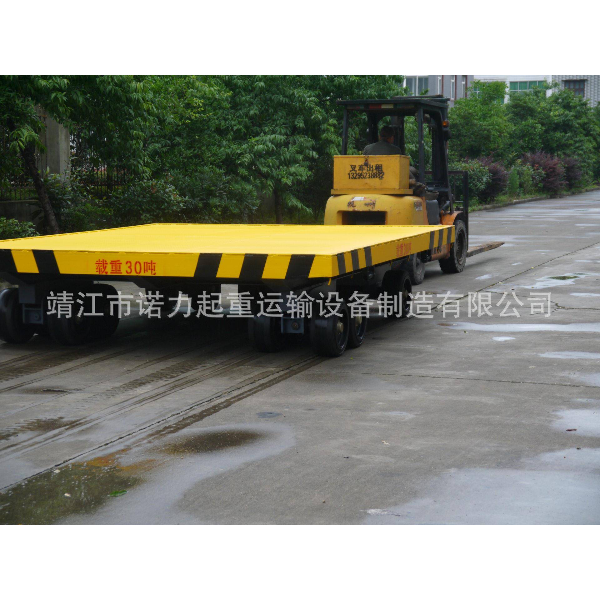 型钢物流搬运车厂家供应0吨重型平板拖车厂区大型牵引平板拖车