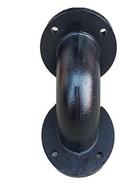 90度双法兰弯头6直销弯管PN6DN50出水口铸铁dn100公斤国标污水泵