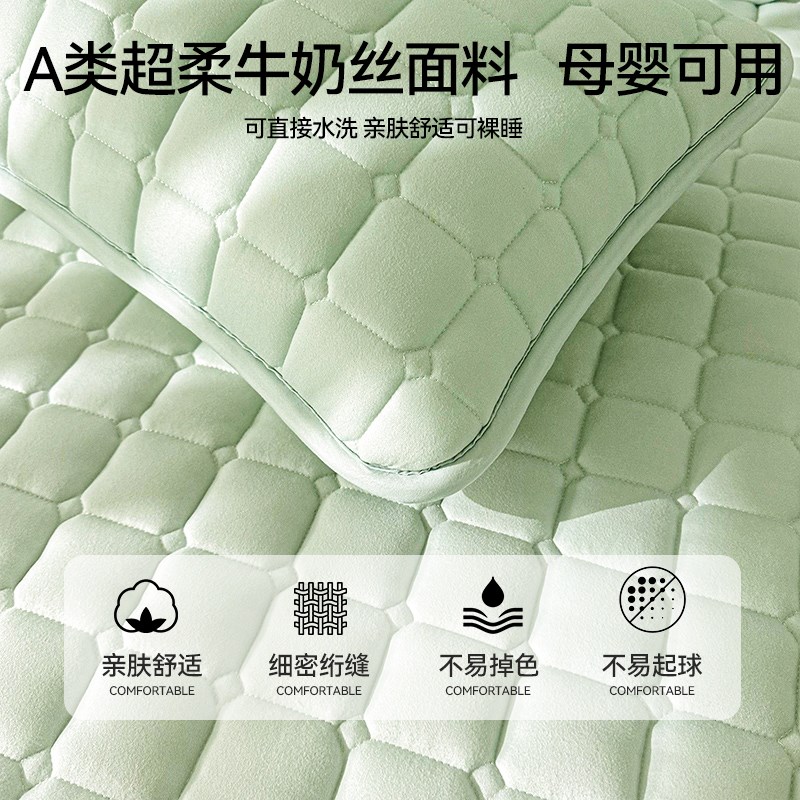 磨毛牀笠牀罩牀垫牀包2025新款四季通用加厚夹棉宿舍单人牀单套