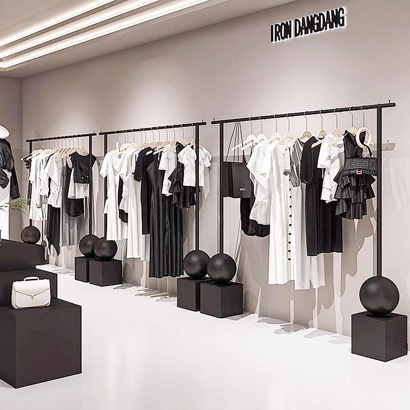 服装店展示架汉服中式衣架旗袍服装秀落地展示架禾婚纱女装服装架