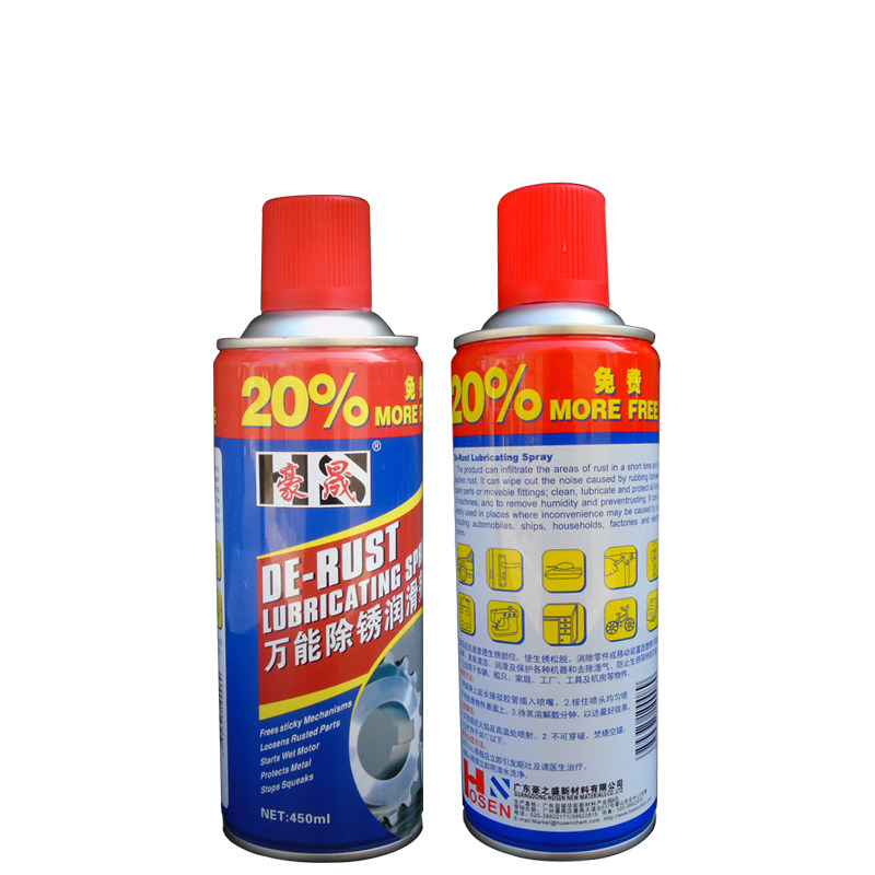 豪晟多功能除锈润滑剂螺丝松动高效防锈门锁机械工具机房脱锈剂