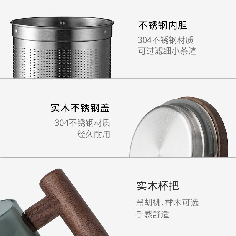 木笙玩物日式泡茶壶加厚玻璃耐高温大容量水壶创意花草茶具泡茶器