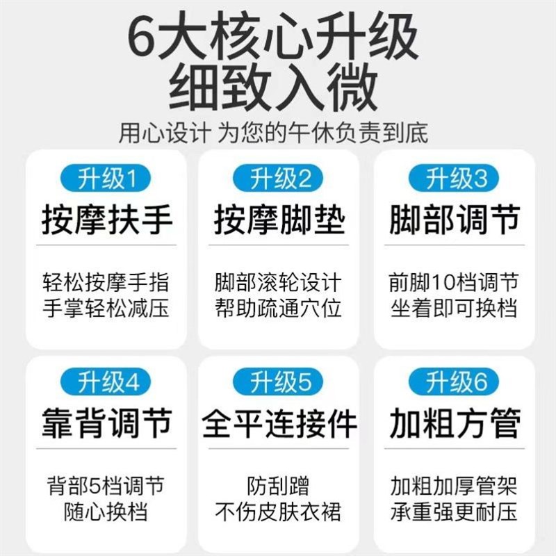 航空铝折叠躺椅便携两用懒人休闲午休沙滩午睡多功能加固成人
