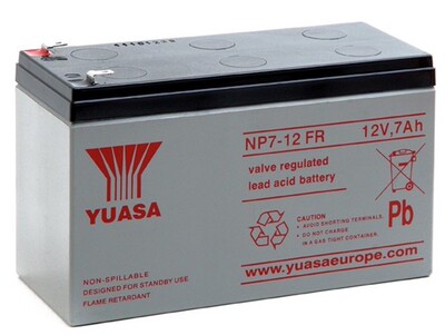 现货YUASA汤浅NP7-12FR 12V7AH应急电源 门禁 UPS电源用蓄电池
