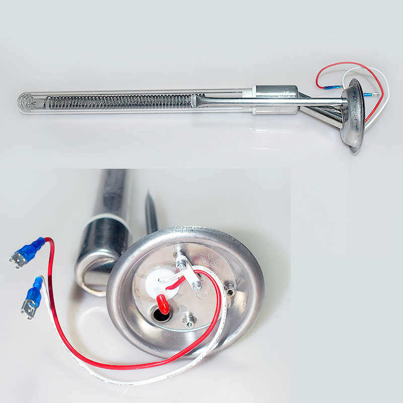 电热水器光波加热管发热管不结垢2000W2KW加热棒通用93mm法兰220V