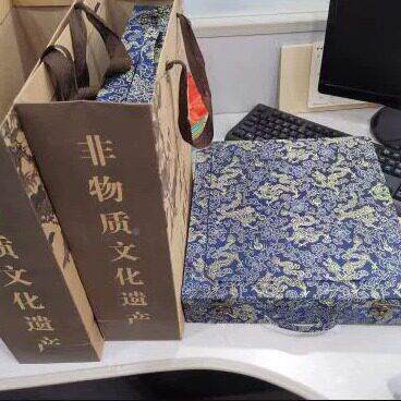 广绣枝刺绣件手工木双SSC面绣摆圆形质外框居家装饰摆件手荔工艺
