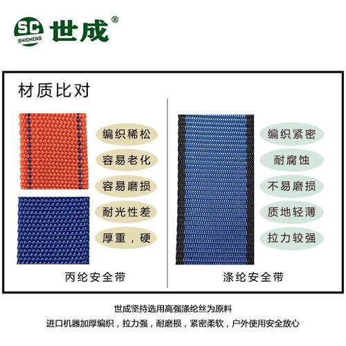 世成安全带电力施工围杆带腰带腰绳可拆卸围杆作业带爬杆带定位带