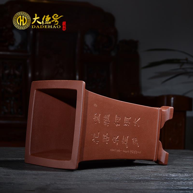 紫砂花盆大号四方形高兰花盆室内吊兰阳台吊篮陶瓷兰花花盆专用盆