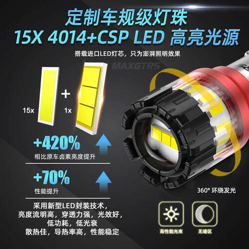 超亮led流氓倒车灯鹰眼超高亮透镜倒车灯泡改装1156 P21W T20W21W
