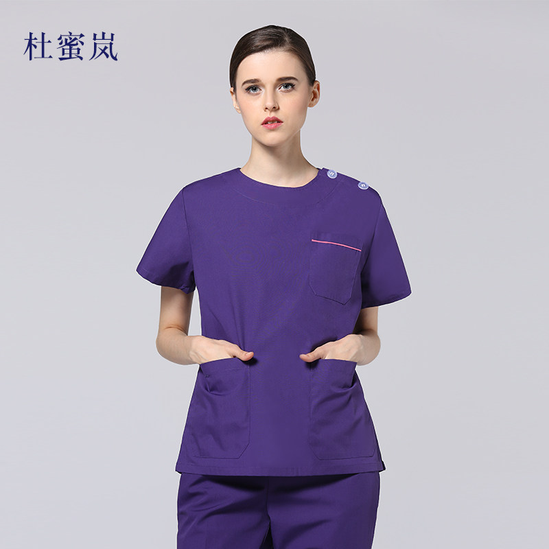 杜蜜岚洗手衣女刷手服手术室医生隔离衣护士服牙科美容室工作服男