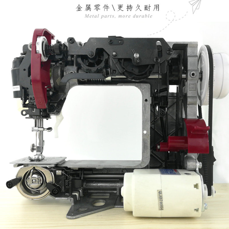 爱可美565家用电动多功能缝纫机590锁边锁扣眼吃厚迷你拼布绣花机