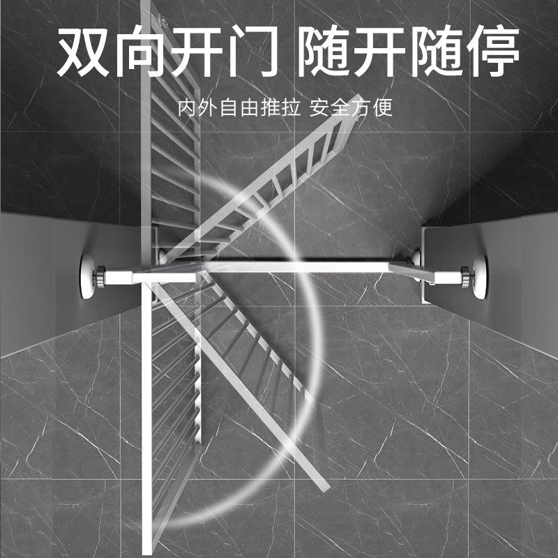 楼梯防护栏免打孔加密门栏130cm高猫咪栏杆宠物围栏3.5cm间隙
