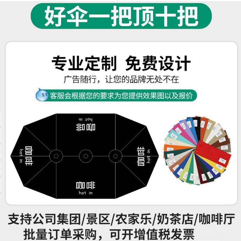 黑色长方形户外遮阳伞露台罗马伞庭院伞大型中柱咖啡厅室外太阳伞