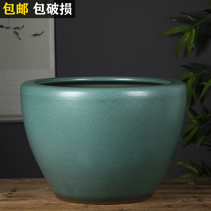 景德镇陶瓷鱼缸养金鱼缸乌龟缸睡莲盆碗莲缸荷花缸特大号客厅鱼缸