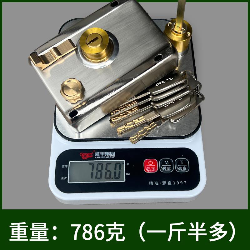 不锈钢老款锁套装老式外装门锁防盗家用农村大门铁门木门锁通用