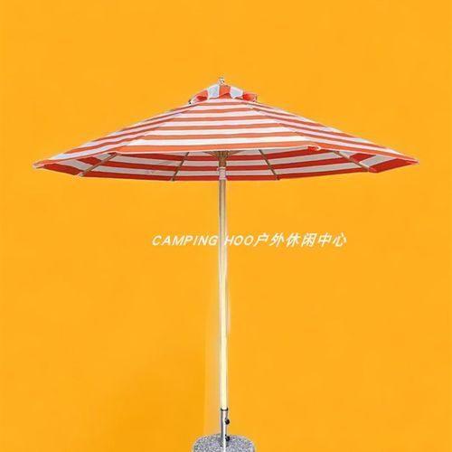 发财橙爱马柿橙色节日装饰网红海滩沙滩罗马伞太阳伞遮阳伞