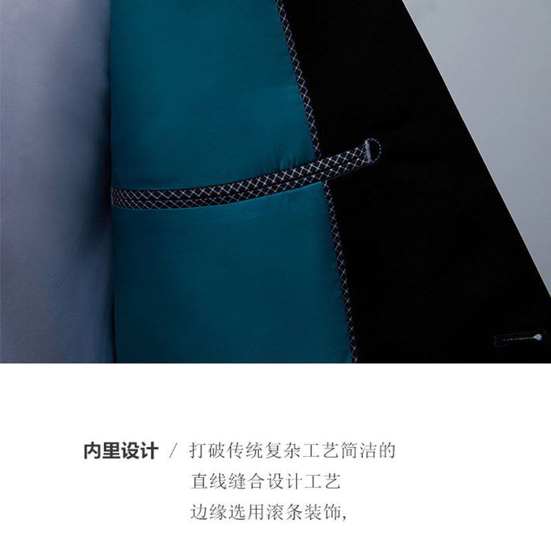 男青年时尚修身花色外套西服主持人司仪男士成人歌手舞蹈演出服装