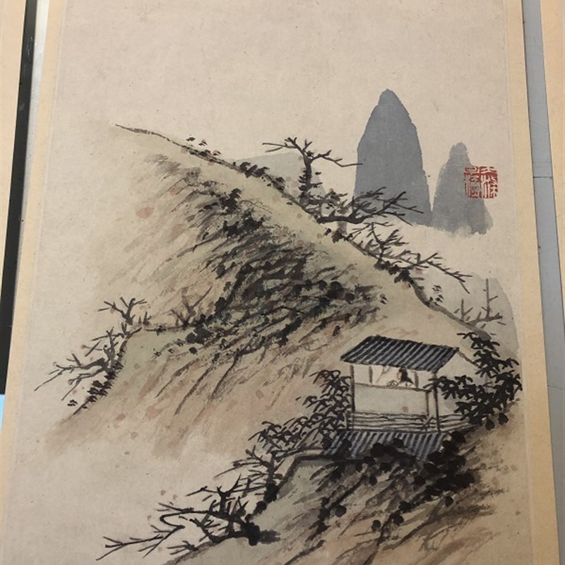 清 石涛 清香老人写枝山诗意册10开 名家山水画微喷学习临摹画稿