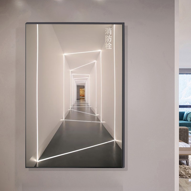电表箱装饰画2025新款轻奢高级感消防栓装饰遮挡画可定制简约挂画