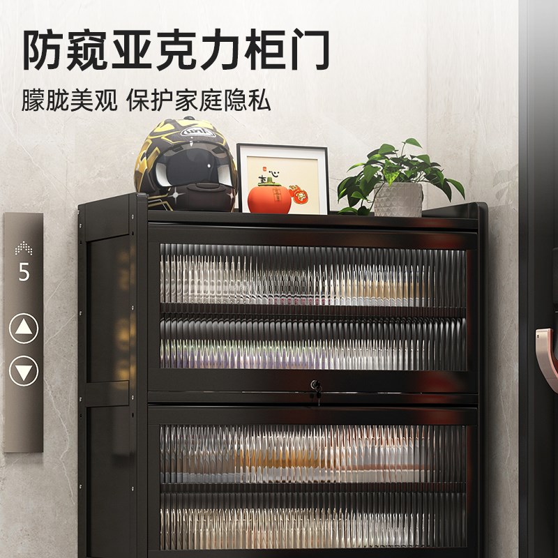 鞋柜家用门口楼道外电梯口走廊入户室外过道带锁一梯一户多层鞋柜