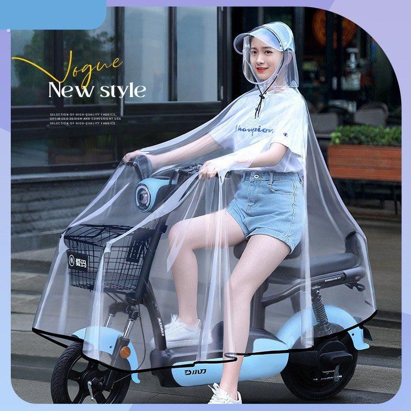 雨衣电动车女款全身防暴雨亲子透明单人新款骑行专用高级雨披
