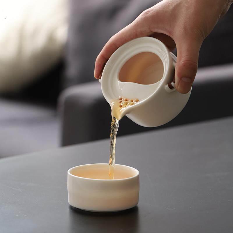 一人喝茶小壶家用新款套装一壶一杯快客杯户外旅行茶壶茶杯办公室