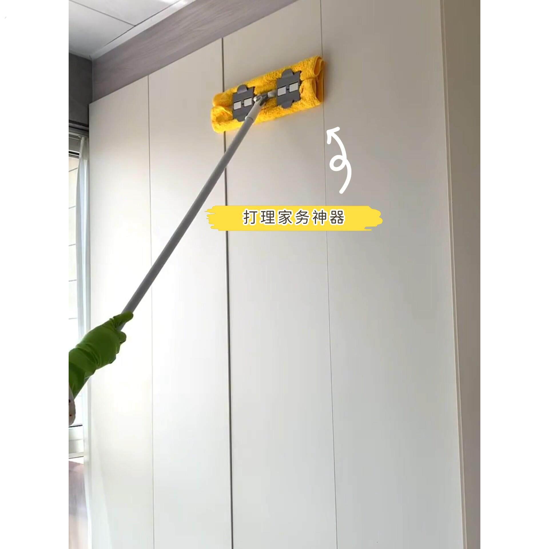懒人除尘平板拖把一拖净夹毛巾拖布神器吸附毛发一次性静电除尘纸