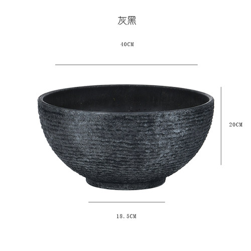 水培花盆塑料仿石创意庭院大号水养睡莲碗莲一叶莲铜钱草荷花盆缸