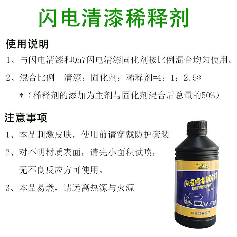 UV光固化腻子汽车钣金快速补漆快干清漆原子灰填充土中涂底漆1L