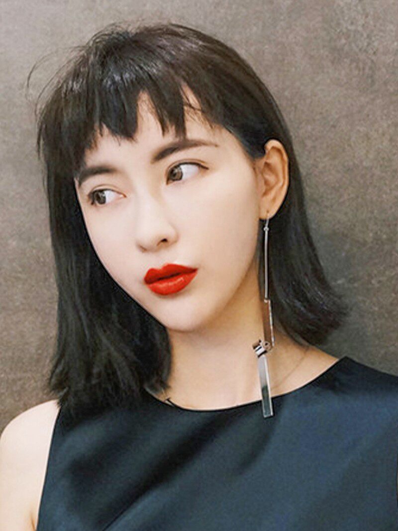 网红头顶刘海补发真发凌乱空气刘海假发女网红法式假刘海自然留海