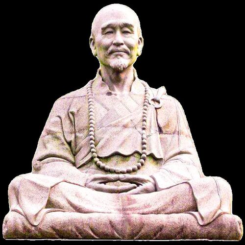 弘一法师雕塑制作名伟人石雕像雕刻户外寺庙禅意大型景观僧人摆件